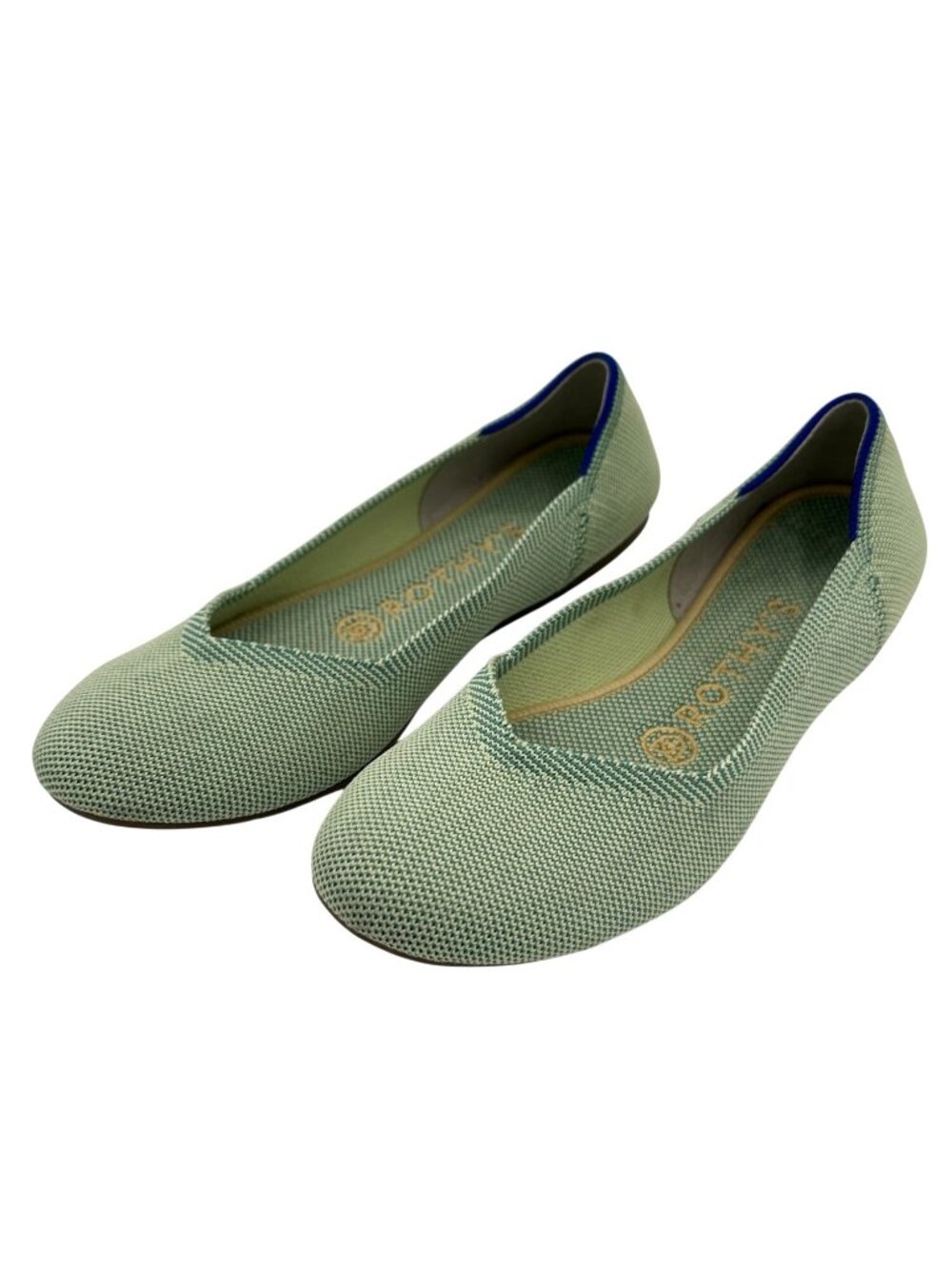 Rothy's Ballet Flats Women Size 6 Retired Mint Green Knit Eco-Friendly Shoes